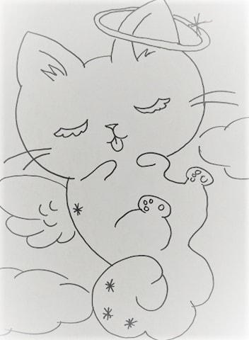 chibi cat drawing